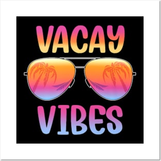 Vacay Vibes Vacation Beach Family Summer Cousin Crew Posters and Art